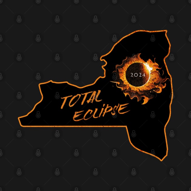 Total Eclipse 2024 New York by 5 Points Designs