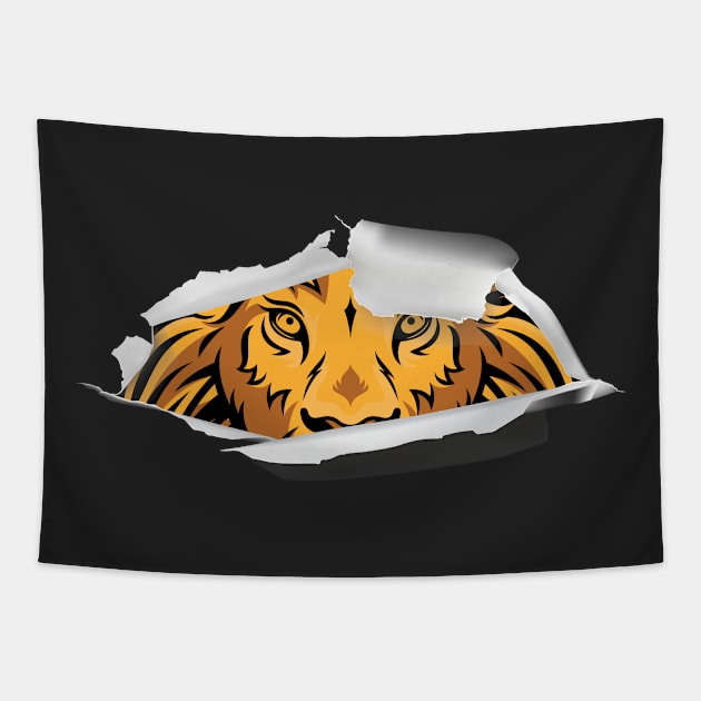 Hiding Lion Design Tapestry by STUDIOVO