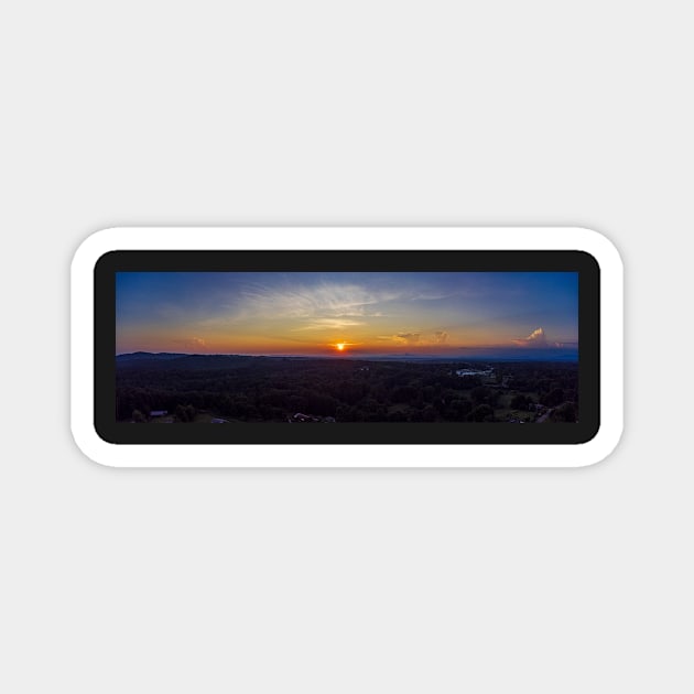 Panoramic Sunset Magnet by Ckauzmann