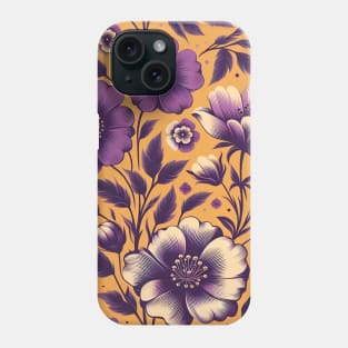 Purple Flowers Phone Case