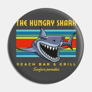 Hungry Shark, Great White Shark Beach Bar Pin