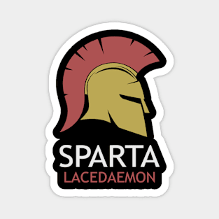 Sparta Lacedaemon Spartan Helmet Symbol Magnet