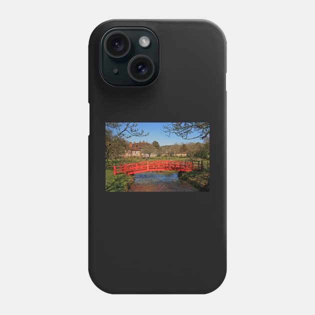 Red Bridge, Heale Gardens Phone Case by RedHillDigital