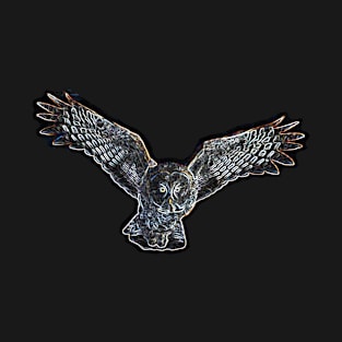 Owl Electric Flight Silhouette 02 T-Shirt