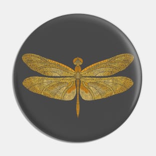 Golden Dragonfly Pin