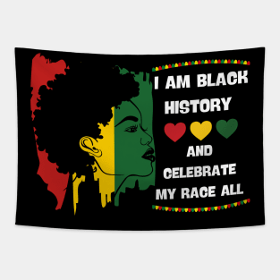 Black History Month Afro Melanin Black Women Tapestry