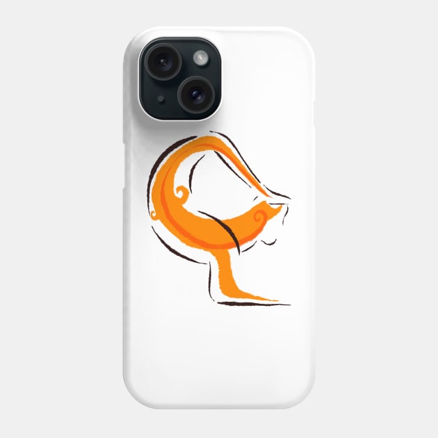 Sacral chakra Phone Case by Steve Brown Illustration 