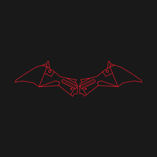 The Bat Man Logo (Red Transparent) T-Shirt