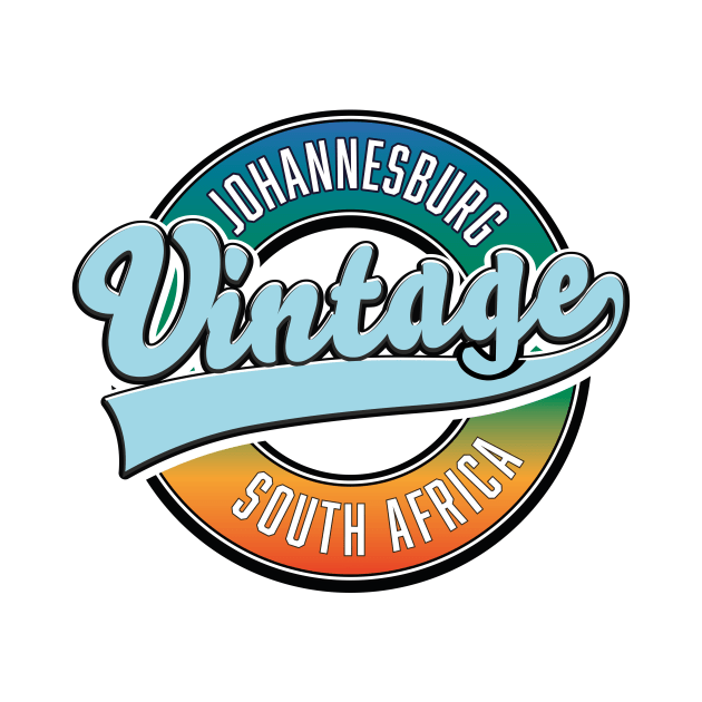 Johannesburg South Africa vintage logo by nickemporium1