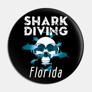 Shark Diving in Florida Pin