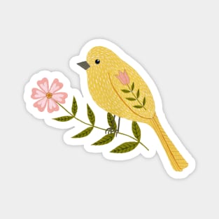 Yellow Bird Magnet