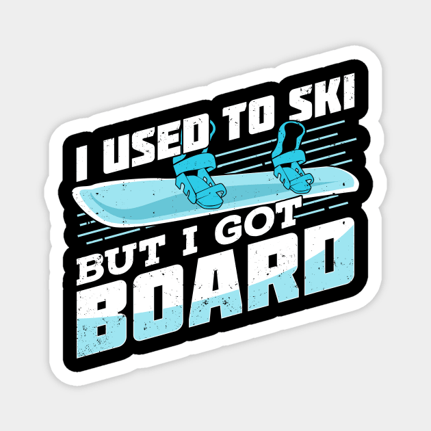 Funny Snowboarding Sport Snowboarder Gift Magnet by Dolde08