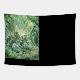 Clinochlore aka Seraphinite. Soul of the Stone series Posters and Art Prints Tapestry