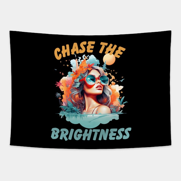 Chase the Brightness Tapestry by NedisDesign