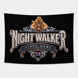 Video Gamer Night Walker Game Tapestry