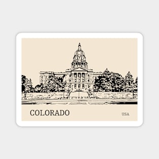 Colorado State USA Magnet