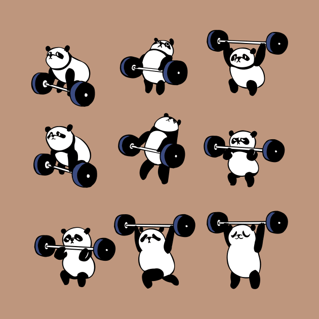 Olympic Lifting Panda by huebucket