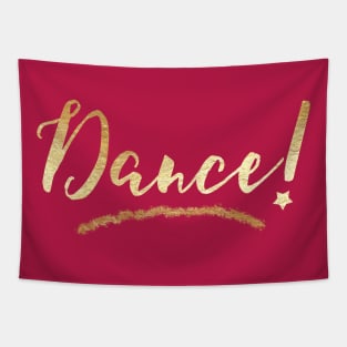 Dance Star | Gold Foil | T-Shirts | Decor | Art Tapestry