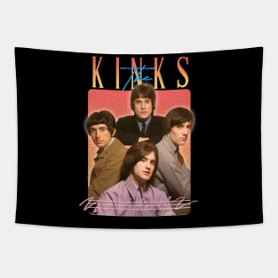 The Kinks Retro Aesthetics Fan Art Tapestry