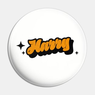 Harry - Retro Classic Typography Style Pin