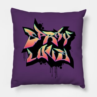 Spray Love Graffiti Design Art Pillow