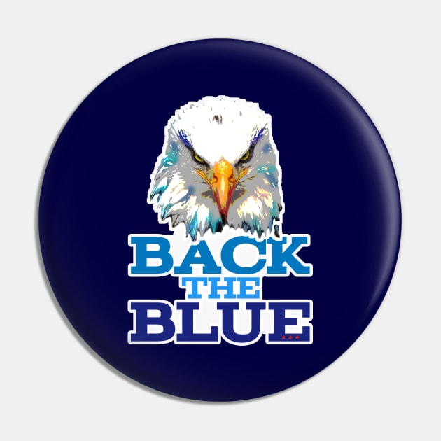 Back the blue eagle Pin by Coron na na 
