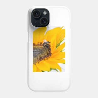 Bee on sunflower Phone Case
