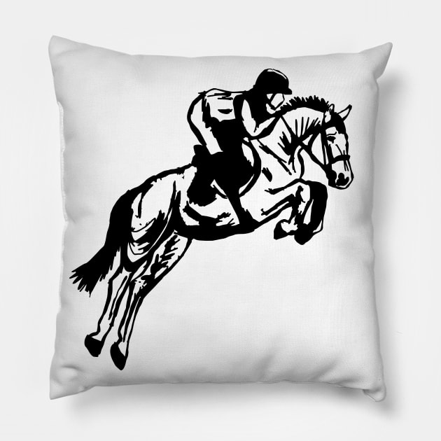 Showjumping Pillow by Shyflyer