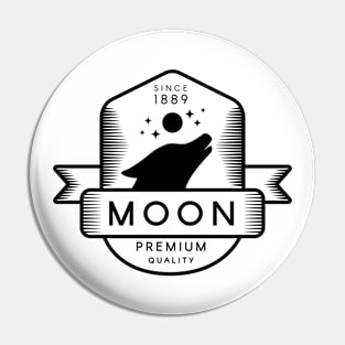 Since 1889 Moon Wolf Pin