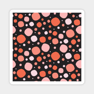 Halloween Polka Dots Pattern Magnet