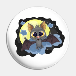 Cute Cartoon Bat. Pin