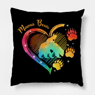 Mama Bear Color LGBT Pillow