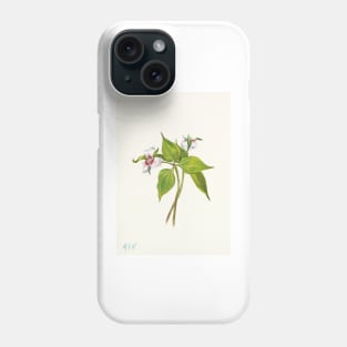 Painted trillium - Botanical Illustration Phone Case