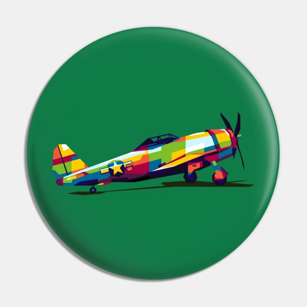 P-47 Thunderbolt Pin by wpaprint