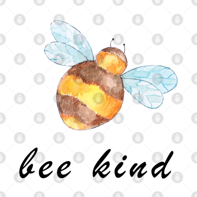 BEE kind T-shirt with bee by MoondesignA