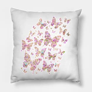 Lady Blue Butterfly Pillow