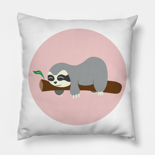 sleepy sloth pillow