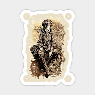 Steampunk Woman - V1.01 Magnet