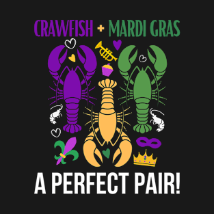 funny crawfish mardi gras T-Shirt