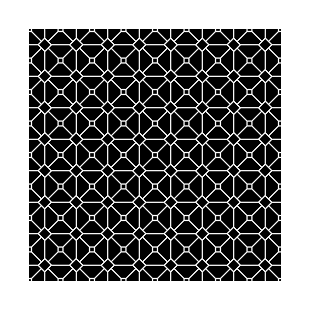 Geometric Triangles Colorful Print Pattern Black Mesh Grid by Auto-Prints