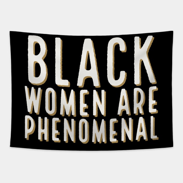 Black Women Are Phenomenal, Black Queen, Black Girl Magic, African American Woman Tapestry by UrbanLifeApparel