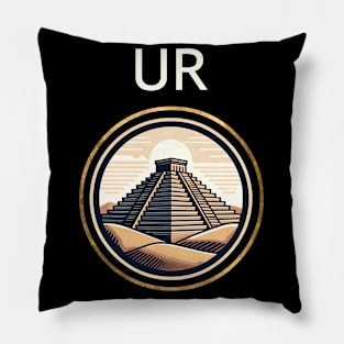 Ur Sumerian City the Ziggurat of Ur Ancient Sumer History Pillow