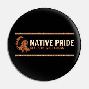 Native American Simple Typograph Pin