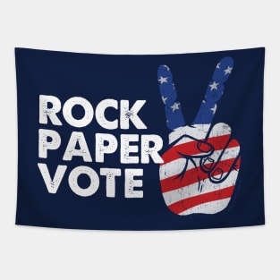 ROCK PAPER VOTE Tapestry