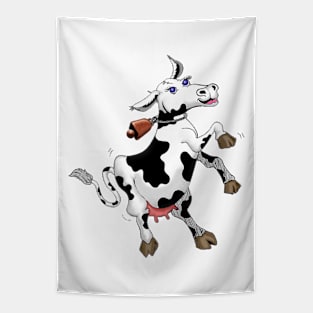 Dancing Cow Tapestry