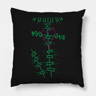 Cross my heart and hope to be stitched up dress Pillow