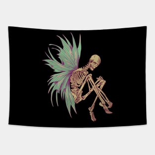 Fairycore - Skeleton with fairy wings Tapestry