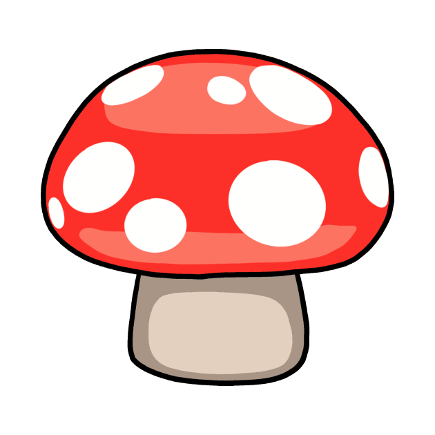 Red Mushroom by Nerdpins