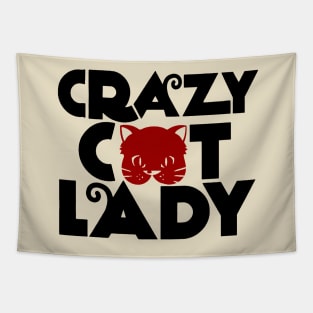 crazy cat lady Tapestry