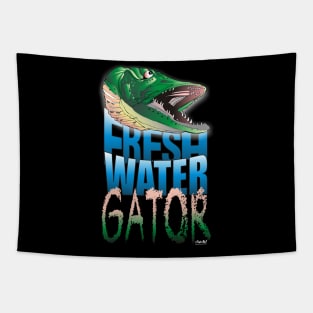 Pike Fresh Water Gator Tapestry